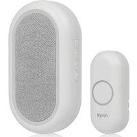Byron DBY-23562BS Plug-In Wireless Door Chime White (904KW)