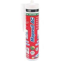 Mapei Mapesil AC 120 Solvent-Free Silicone Sealant Black 310ml (90574)