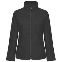 Regatta Octagon Womens Softshell Jacket Black Size 16 (905HH)