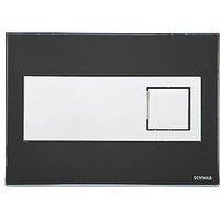 Fluidmaster Schwab Caro 4810 Dual-Flush Flushing Plate Black Glass (9079X)
