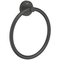 Grohe QuickFix Start Towel Ring Matt Black (907KW)