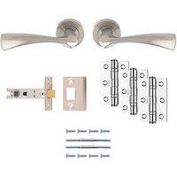 Carlisle Brass Sintra Door Handle Pair Satin Nickel (908JA)