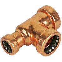 Tectite Sprint Copper Push-Fit Reducing Tee 22mm x 15mm x 22mm (90969)