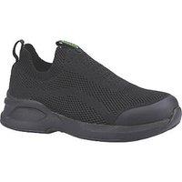 Amblers 609 Size 6 Womens Black Slip-On Steel Toe Cap Safety Trainers (909KE)