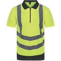 Regatta Pro Hi-Vis Polo Shirt Yellow/Navy 3X Large 54" Chest (910JU)