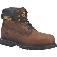 CAT Holton Size 13 Brown Steel Toe Cap Safety Boots (910XP)