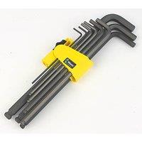 Wera 950/9 Imperial Hex Plus & Ball End L-Key Set 9 Pieces (911FW)