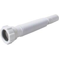 Flomasta Flexible Waste Pipe White 32mm x 300-700mm (911JN)