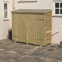 Rowlinson Overlap 6' x 2' 6 (Nominal) Pent Timber Bike Store (911PR)