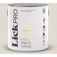 LickPro 2.5Ltr Beige 03 Vinyl Matt Emulsion Paint (911TM)