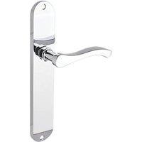 Smith & Locke Bigbury Fire Rated Latch Long Lever Door Handles Pair Polished Chrome (912HY)
