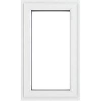 Crystal Right-Hand Opening Clear Triple-Glazed Casement White uPVC Window 610mm x 965mm (912JN)