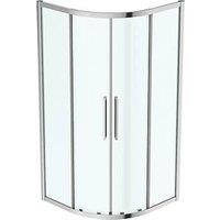 Ideal Standard I.life Semi-Framed Quadrant Shower Enclosure Silver 1000mm x 1000mm x 2005mm (913KU)