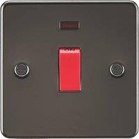 Knightsbridge 45A 1-Gang DP Control Switch Gunmetal with LED (913VR)