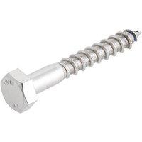 Easydrive Hex Bolt Thread Cutting Coach Screws 10mm x 70mm 10 Pack (9147T)