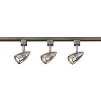Knightsbridge 1-Circuit Track Lighting Kit 1m Brushed Chrome (914GA)