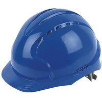 JSP EVO2 Mid Peak Slip-Ratchet Vented Safety Helmet Blue (91521)