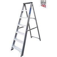 Lyte Aluminium 1.45m 7 Step Swingback A Frame Step Ladder (915FH)