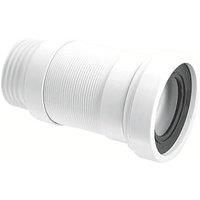 McAlpine Flexible Straight Toilet Connector White 138mm (915JJ)