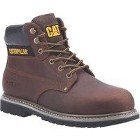 CAT Powerplant GYW Size 7 Brown Steel Toe Cap Safety Boots (915XK)