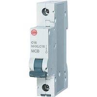 Wylex 16A SP C Curve MCB (916FR)