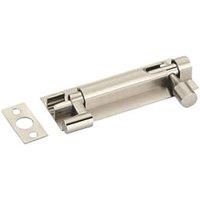 Smith & Locke Necked Door Bolt Satin Nickel 100mm (916PY)