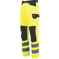 Site Ovett Hi-Vis Trousers Yellow/Black 36" W 32" L (917HA)