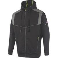 Lee Cooper LCJKT458 Bonded Softshell Hooded Fleece Jacket Black 3X Large 48" Chest (917HU)