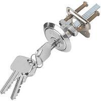 Smith & Locke Fire Rated Replacement Night Latch Rim Cylinder Polished Chrome 43mm (9187J)