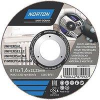 Norton Multi-Material Cutting Discs 115mm (4 1/2") x 22.23mm 5 Pack (918FK)
