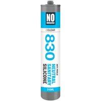 No Nonsense 830 Anti-Mould Neutral Sanitary Silicone Sealant Clear 310ml (918RU)