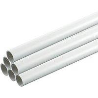Deta TTE Round uPVC White Conduit 20mm x 2m 20 Pack (918VT)