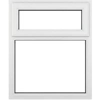 Crystal Top Opening Clear Triple-Glazed Casement White uPVC Window 1190mm x 965mm (919JN)