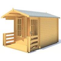 Shire Maulden 9' x 11' 6" (Nominal) Apex Timber Log Cabin (919TJ)