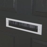 Stormguard Brush Letter Plate Draught Excluder White 338mm x 75mm (919VV)