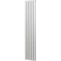 Blaze 1800mm x 345mm 3026BTU Matt Chrome Vertical Designer Radiator (9204F)