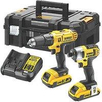 DeWalt DCZ298D2T-SFGB 18V 2 x 2.0Ah Li-Ion XR Cordless Combi Drill & Impact Driver Twin Pack (920HP)