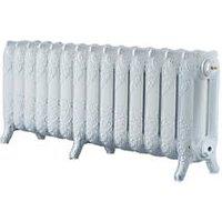 Arroll 470mm x 1154mm 4299BTU White Cast Iron 3 Column Radiator (9226P)