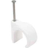 Talon 22mm Nail-In Clips White 100 Pack (92278)
