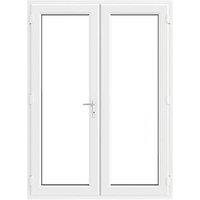 Crystal White Double-Glazed uPVC French Door Set 2090mm x 1490mm (922JK)