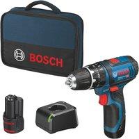 Bosch GSB 12V-15 12V 2 x 2.0Ah Li-Ion Coolpack Cordless Combi Drill (922YW)