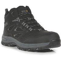 Regatta Mudstone S1 Size 8 Black/Granite Water-Resistant Steel Toe Cap Safety Boots (923JR)