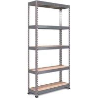 RB Boss Fastlok UDL/GALV 5-Tier Metal Garage Shelving Unit 900mm x 450mm x 1800mm (923TW)