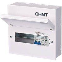 Chint NX3 Series 10-Module 6-Way Part-Populated High Integrity Main Switch Consumer Unit with SPD (923VG)