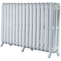 Arroll 760mm x 1234mm 7370BTU White Cast Iron 3 Column Radiator (9240P)