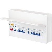Deta 22-Module 11-Way Populated High Integrity Dual RCD Consumer Unit with SPD (924PV)