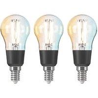LAP E14 Mini Globe LED Virtual Filament Smart Light Bulb 3.4W 470lm 3 Pack (925FM)