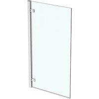 Ideal Standard i.life Frameless Silver Hinged Bath Screen Right-Handed 815-840mm x 1505mm (925KU)