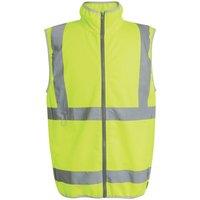 Regatta Pro Zip Collar Hi-Vis Vest Yellow Large 41.5" Chest (925VF)