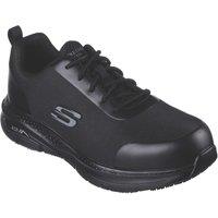 Skechers Arch Fit Sr Ringstap Size 8 Black Water-Resistant Steel Toe Cap Safety Trainers (925VU)